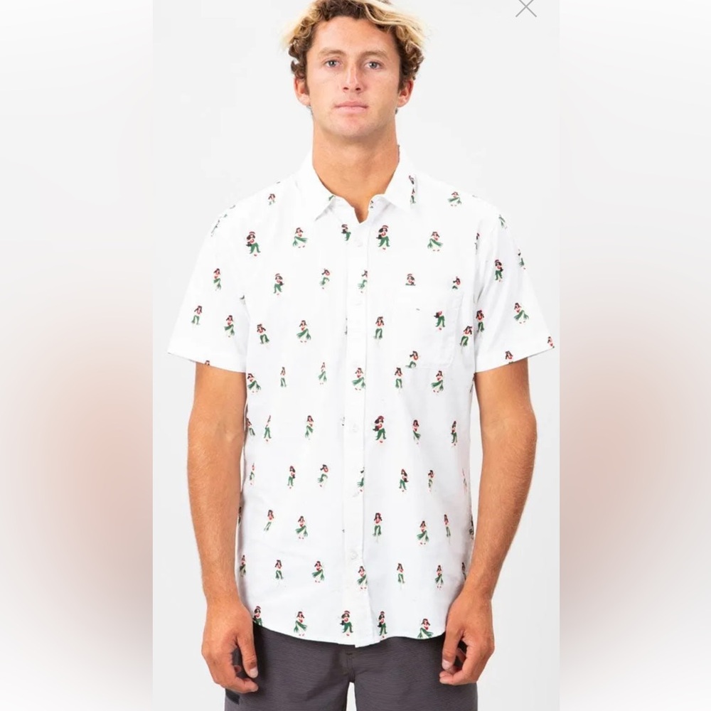 Rip curl Hula Palm Short Sleeve Shirt XL